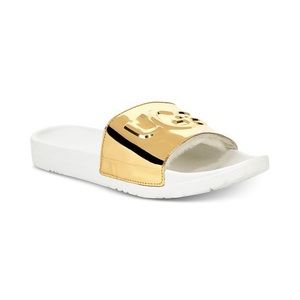 UGG W royale graphic metallic gold sandals